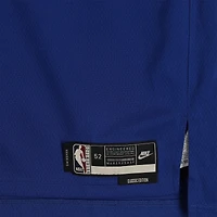 Maillot Swingman Nike Classic Edition bleu royal autographié par Stephen Curry des Golden State Warriors - JSA