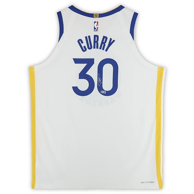 Stephen Curry Golden State Warriors Autographed White Nike Association Edition Authentic Jersey