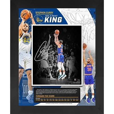 Stephen Curry Golden State Warriors Framed 16" x 20" NBA All-Time 3-Point Leader Floating Photo Collage