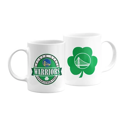 The Sports Vault White Golden State Warriors 2021 St. Patrick's Day - 11oz. Coffee Mug 2-Pack