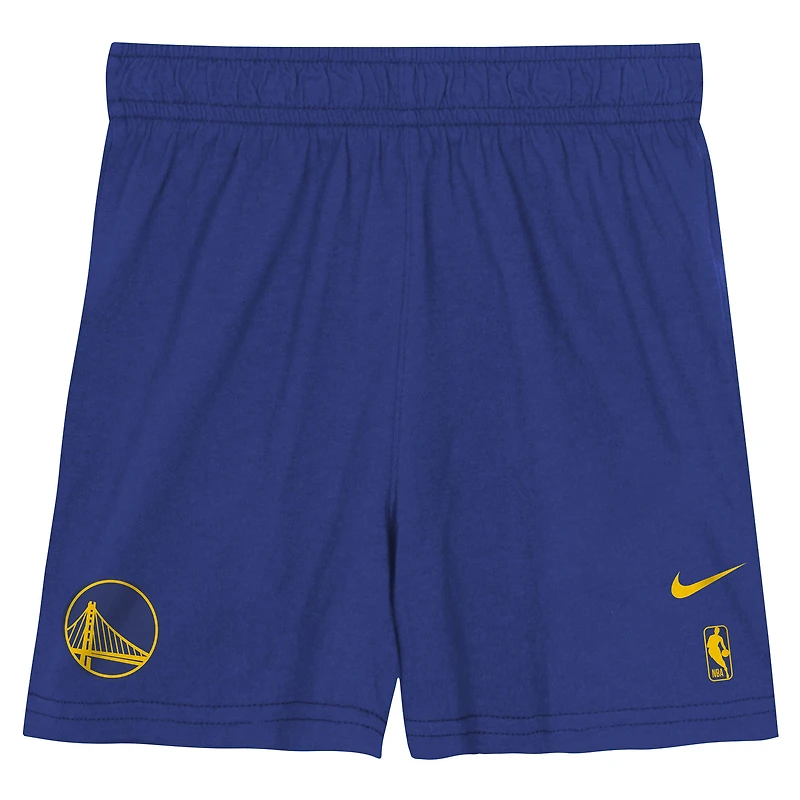 Toddler Nike  Royal Golden State Warriors Practice T-Shirt & Shorts Set