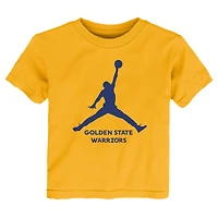 Toddler Jordan Brand Gold Golden State Warriors Essential Jumpman T-Shirt
