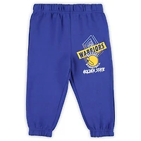 Toddler Mitchell & Ness Golden State Warriors Blockbuster Oversized Fleece Pant Set