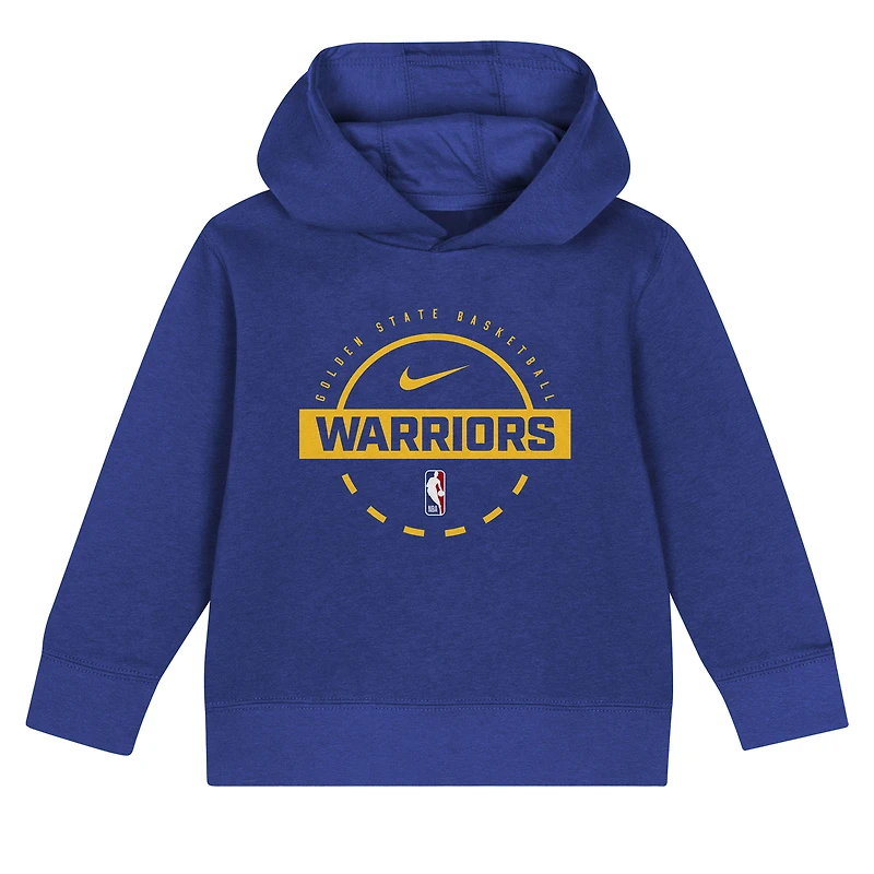Toddler Nike Royal Golden State Warriors Team Logo 2-Piece Club Fleece Hoodie & Sweatpants Set