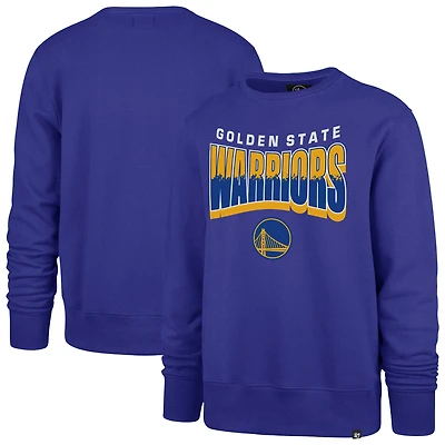 Sweat-shirt ras du cou unisexe « 47 Royal Golden State Warriors Brush By Headline »