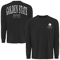 Unisex Adult Sportiqe Anthracite Golden State Warriors Athletic Club Collection Sherwood Relaxed Fit Premium Long-Sleeve T-Shirt