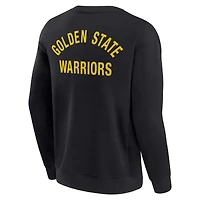 Unisex Fanatics Black Golden State Warriors Elements Super Soft Fleece Pullover Sweatshirt