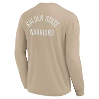 Unisex Fanatics Khaki Golden State Warriors Elements Super Soft Long Sleeve T-Shirt