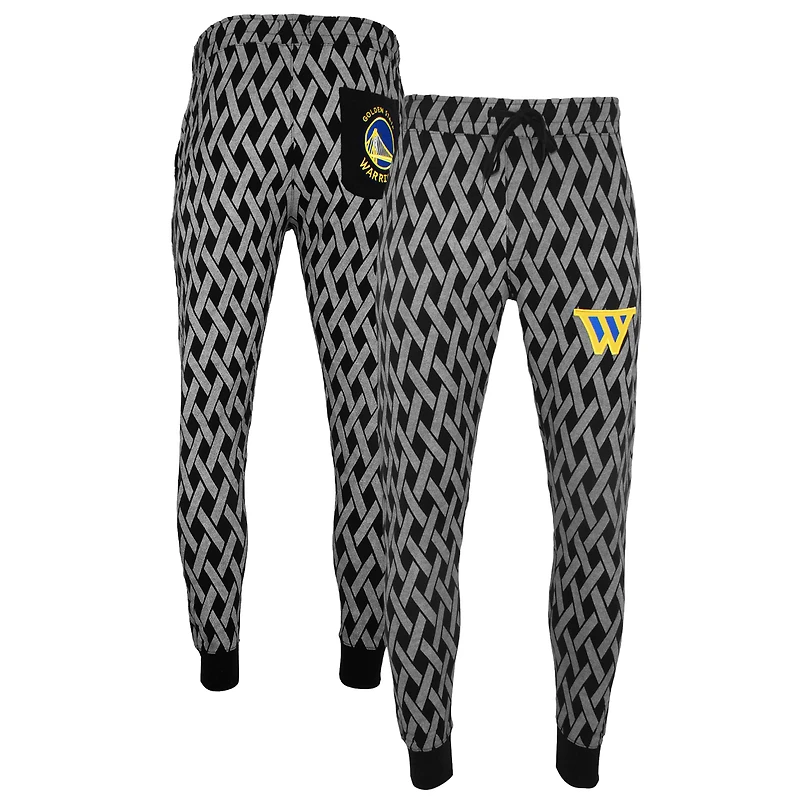 Pantalon de jogging unisexe FISLL x Benny Gold noir Golden State Warriors Statement Edition Splash Net