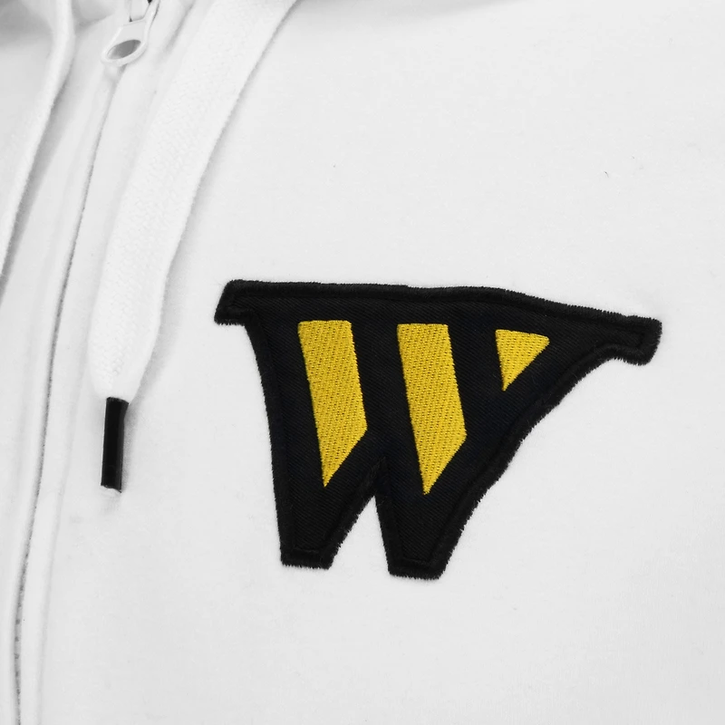 Sweat à capuche unisexe FISLL x Benny Gold blanc Golden State Warriors Association Edition entièrement zippé