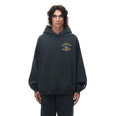 Sweat à capuche unisexe noir chiné Golden State Warriors Miracle Academy x NBA Collection Vintage Sunfade