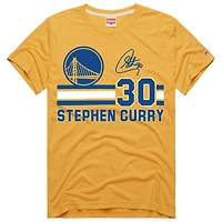 Unisex  Homage Stephen Curry Gold Golden State Warriors Jersey Remix Tri-Blend T-Shirt