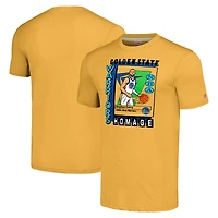 Hommage unisexe Stephen Curry Gold Golden State Warriors SkyBox Player T-shirt triple mélange