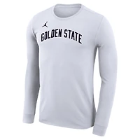 Unisex Jordan Brand White Golden State Warriors Statement Edition Legend Performance Long Sleeve T-Shirt
