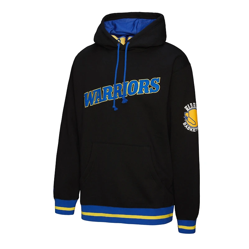 Unisex Mitchell & Ness Black Golden State Warriors Vintage Heavyweight Hoodie