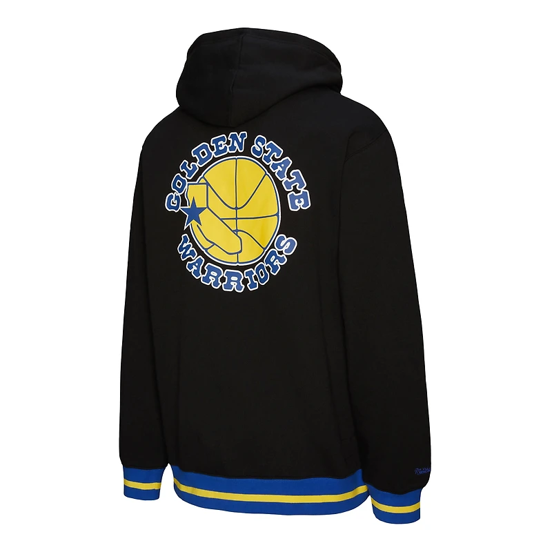 Unisex Mitchell & Ness Black Golden State Warriors Vintage Heavyweight Hoodie