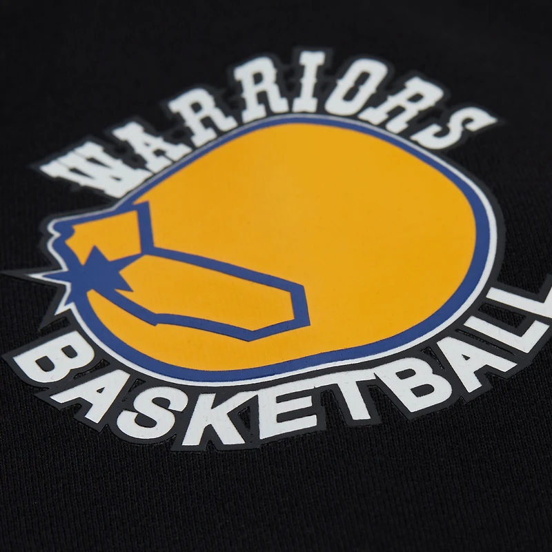 Unisex Mitchell & Ness Black Golden State Warriors Vintage Heavyweight Hoodie