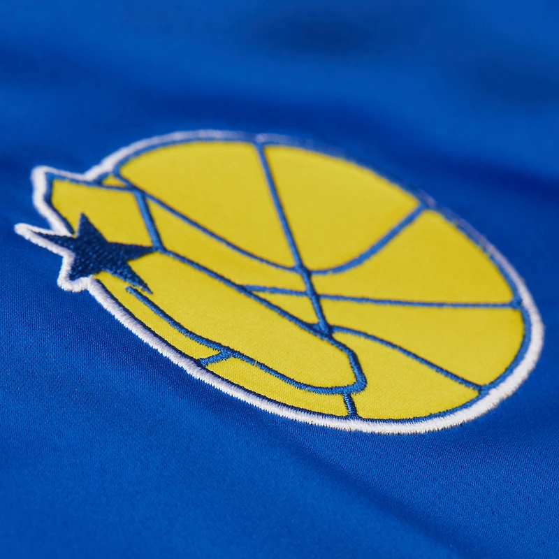 Unisex Mitchell & Ness Royal Golden State Warriors Vintage Team Origins Satin Full-Snap Jacket