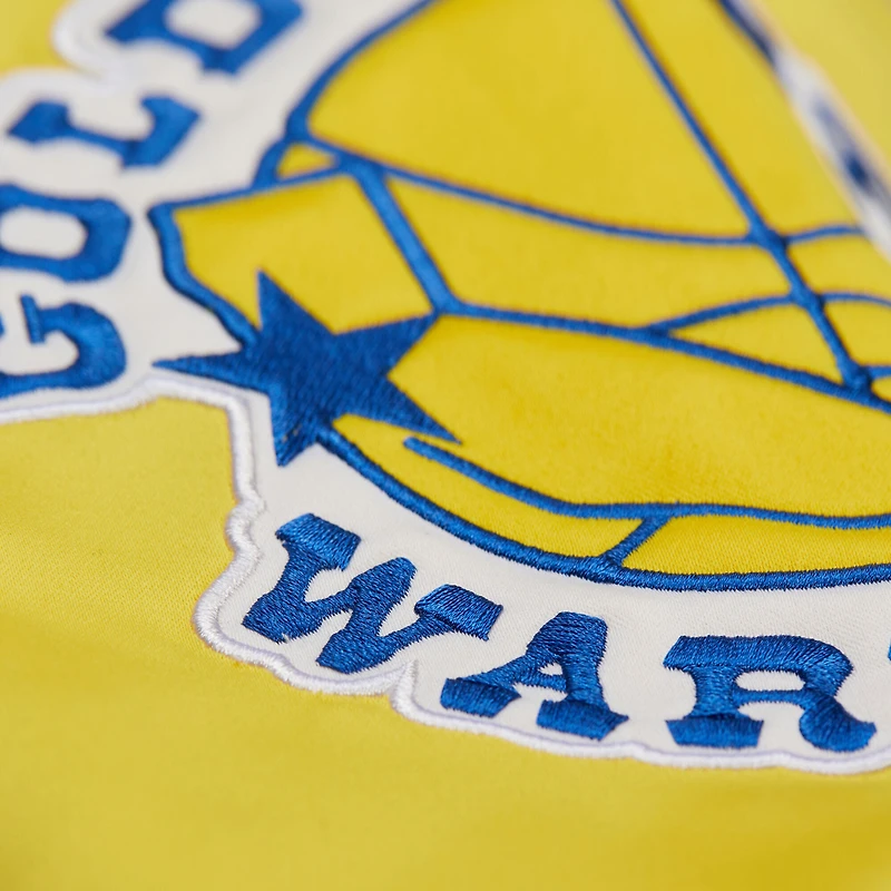 Unisex Mitchell & Ness Royal Golden State Warriors Vintage Team Origins Satin Full-Snap Jacket