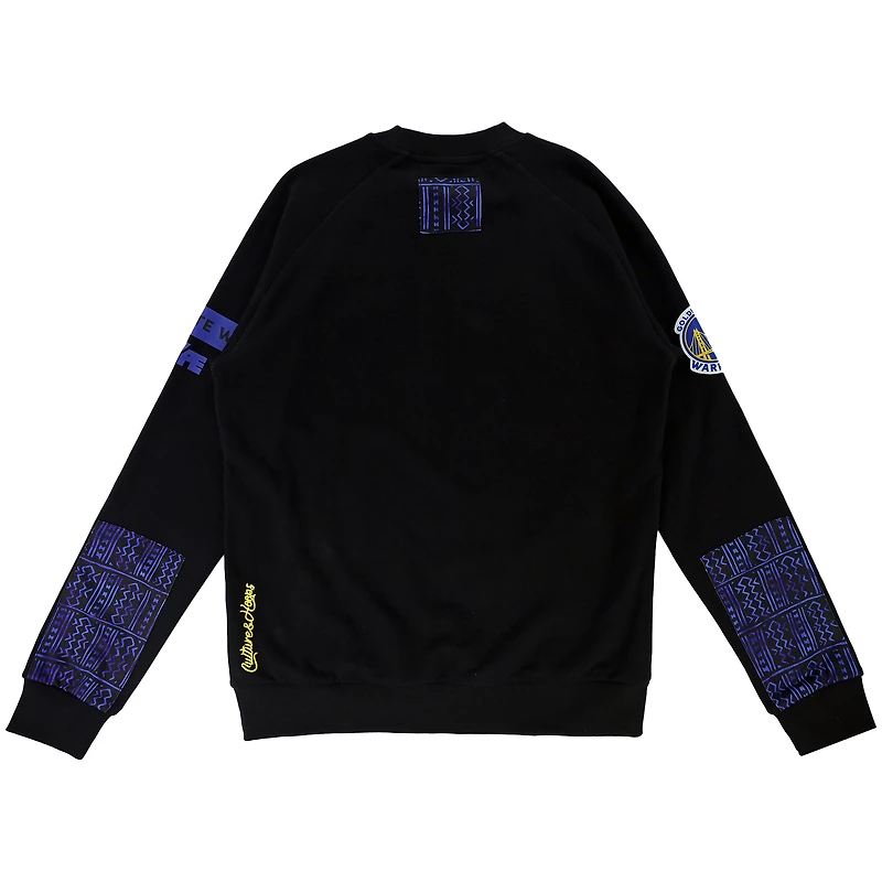 Unisex NBA x Two Hype  Black Golden State Warriors Culture & Hoops Heavyweight Pullover Sweatshirt