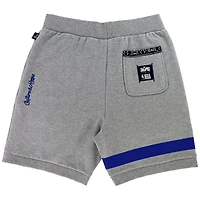 Short unisexe NBA x Two Hype Heather Grey Golden State Warriors Culture & Hoops Premium Classic en polaire