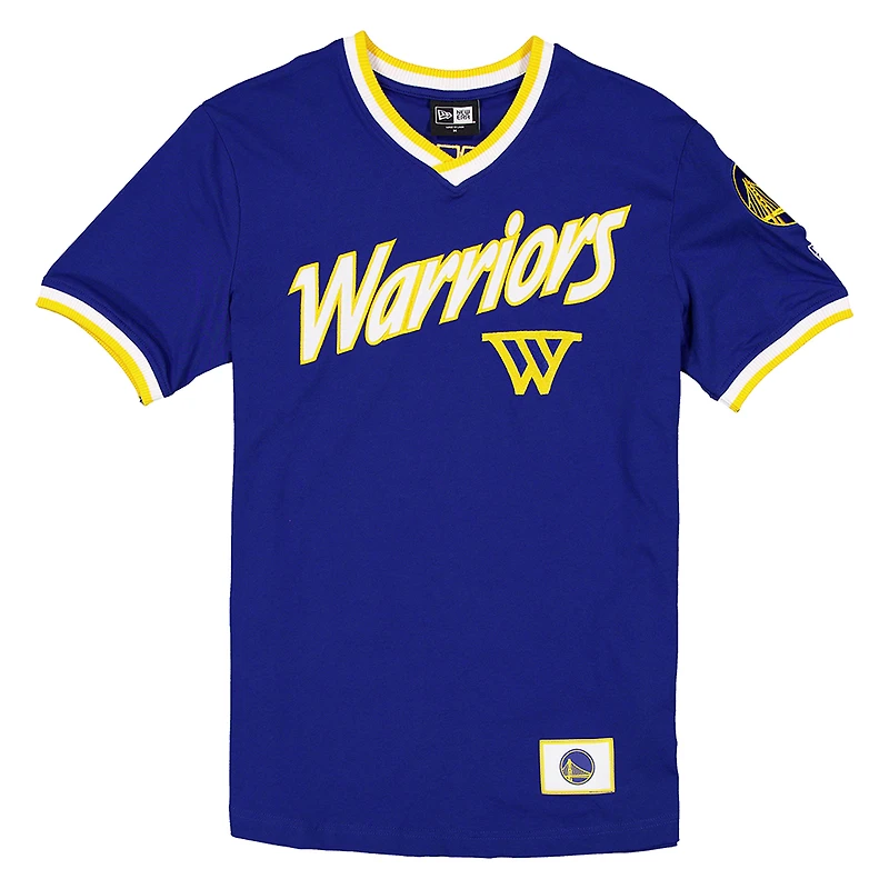 Unisex New Era  Royal Golden State Warriors Sport Classics Capsule V-Neck Fashion Jersey
