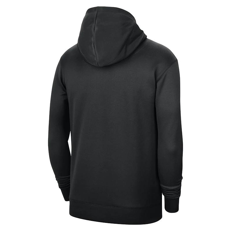 Sweat à capuche unisexe Nike Golden State Warriors 2023/24 Performance Spotlight On-Court Practice Pullover Noir