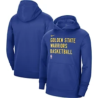 Sweat à capuche unisexe Nike Royal Golden State Warriors 2023/24 Spotlight On-Court Practice