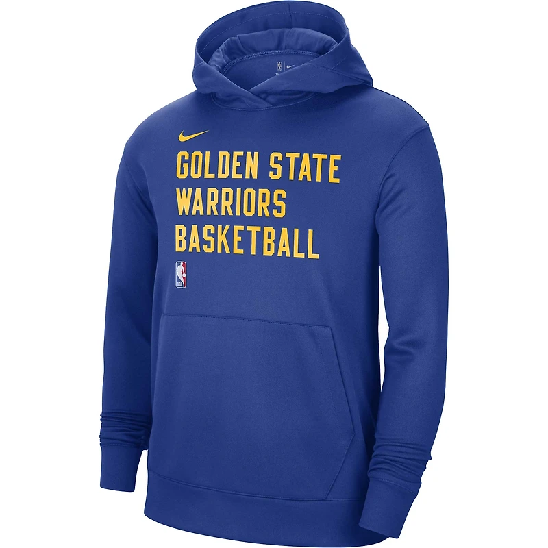Sweat à capuche unisexe Nike Royal Golden State Warriors 2023/24 Spotlight On-Court Practice