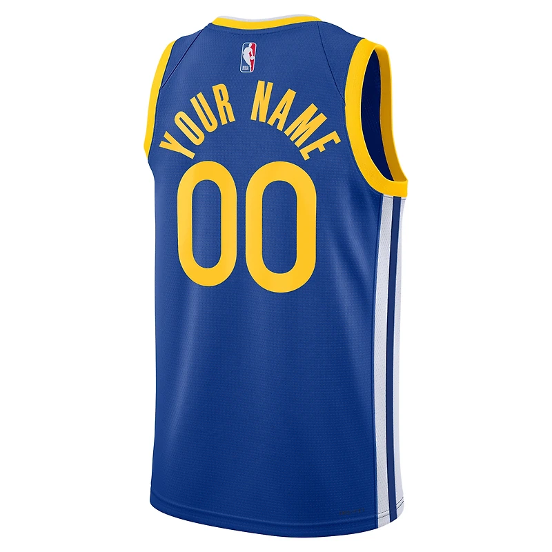 Maillot Nike bleu Golden State Warriors Swingman personnalisé pour homme - Édition City