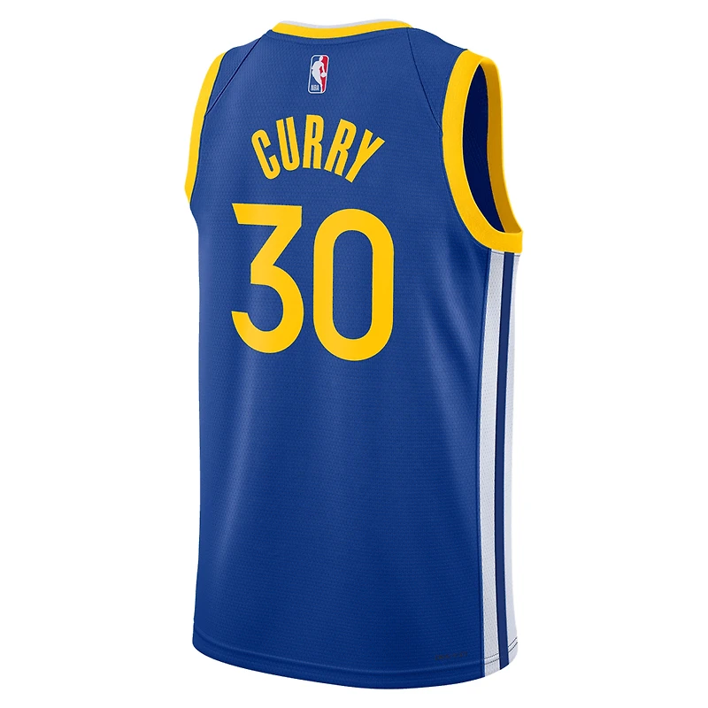 Maillot de joueur Nike Stephen Curry Royal Golden State Warriors Swingman unisexe - Icon Edition