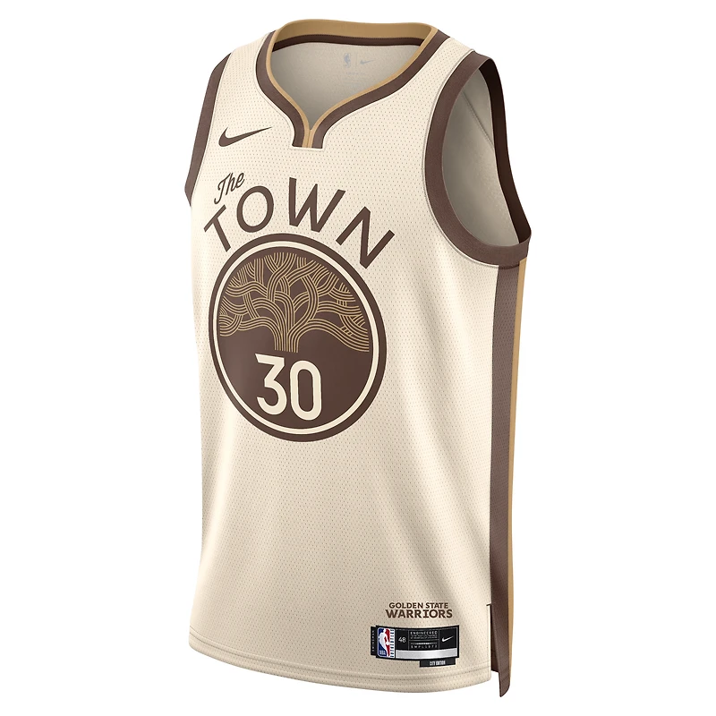 Unisex Nike Stephen Curry Tan Golden State Warriors 2025/26 Swingman Jersey - City Edition