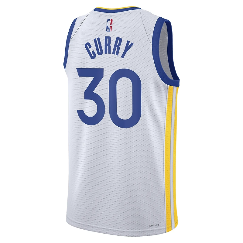 Maillot Swingman unisexe Nike Stephen Curry blanc des Golden State Warriors - Édition Association