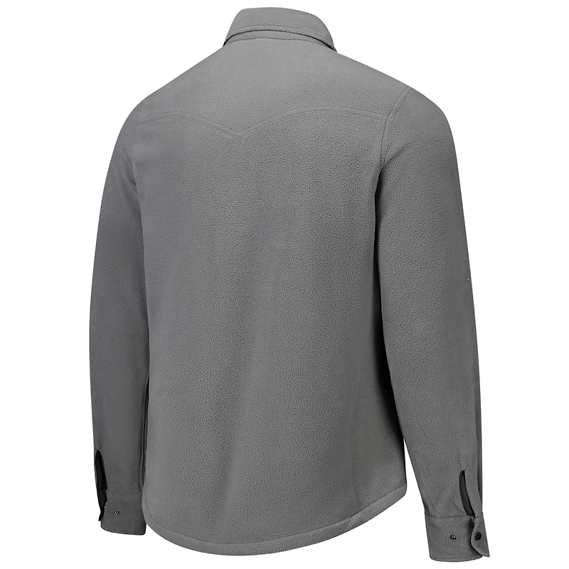 Chemise à manches longues unisexe Sportiqe Charcoal Golden State Warriors High Country Reeves boutons