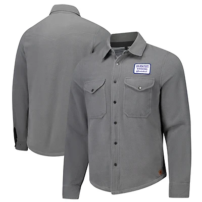 Chemise à manches longues unisexe Sportiqe Charcoal Golden State Warriors High Country Reeves boutons