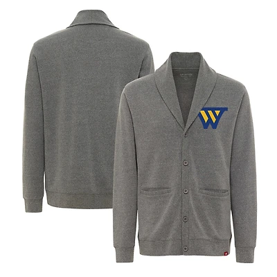 Pull cardigan unisexe à manches longues et boutons en gris chiné Sportiqe Golden State Warriors Henshaw