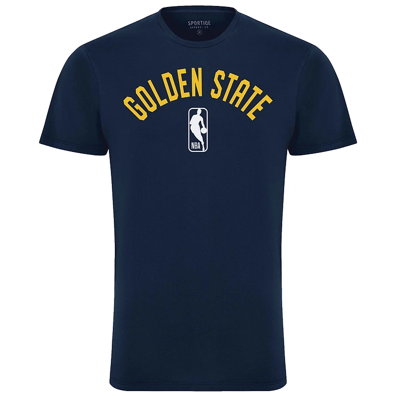 Unisex Sportiqe  Navy Golden State Warriors Bingham T-Shirt