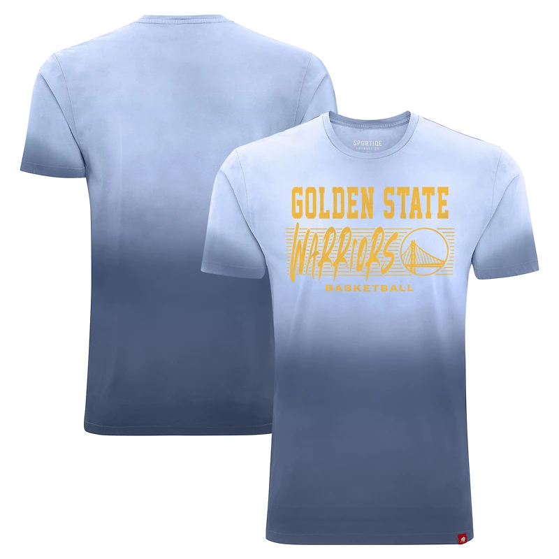 Unisex Sportiqe Royal Golden State Warriors Bingham Sun-Fade T-Shirt