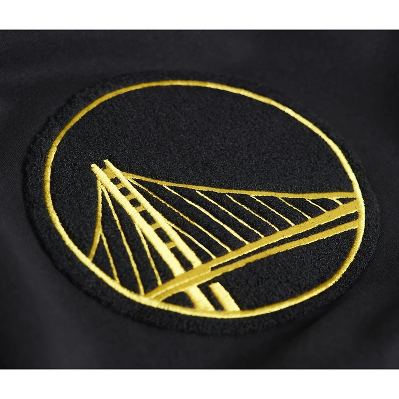 Sweat-shirt unisexe Stadium Essentials noir Golden State Warriors Club Level en chenille