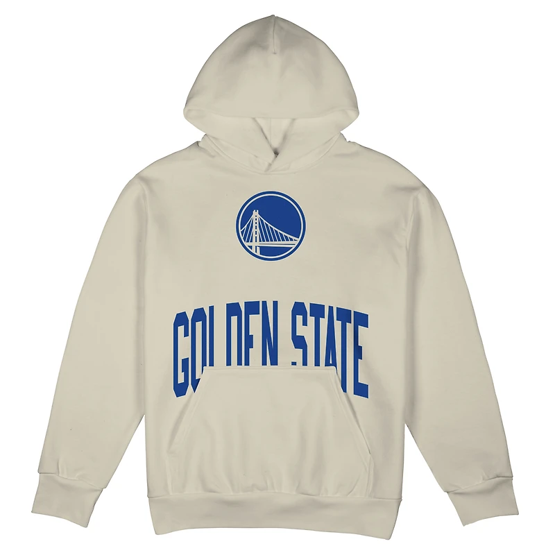 Unisex Stadium Essentials Cream Golden State Warriors Surrender Hoodie