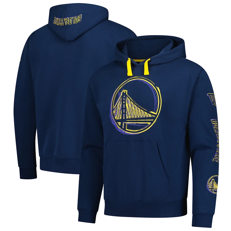Sweat à capuche unisexe Stadium Essentials bleu marine des Golden State Warriors Elementized