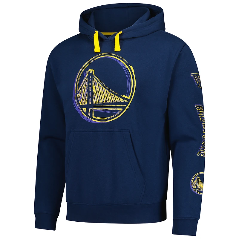 Sweat à capuche unisexe Stadium Essentials bleu marine des Golden State Warriors Elementized