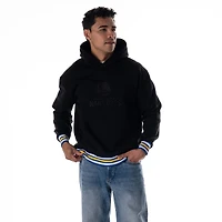 Sweat à capuche unisexe The Wild Collective noir Golden State Warriors personnalisé côtelé ton sur de qualité supérieure