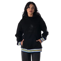 Unisex The Wild Collective Black Golden State Warriors Custom Rib Tonal Premium Hoodie