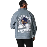 Unisex The Wild Collective Blue Golden State Warriors Coaches Full-Zip Denim Jacket