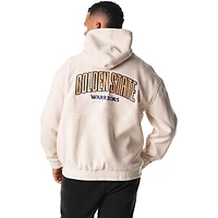 Sweat à capuche unisexe en velours côtelé tri-blend crème Golden State Warriors de The Wild Collective