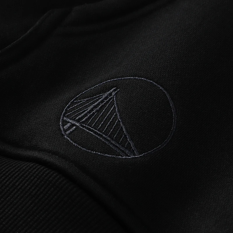 Sweat à capuche unisexe The Wild Collective Golden State Warriors Blackout