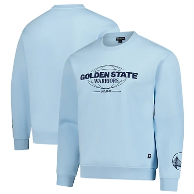 Unisex The Wild Collective Powder Blue Golden State Warriors Oversize Vintage French Terry Sweatshirt