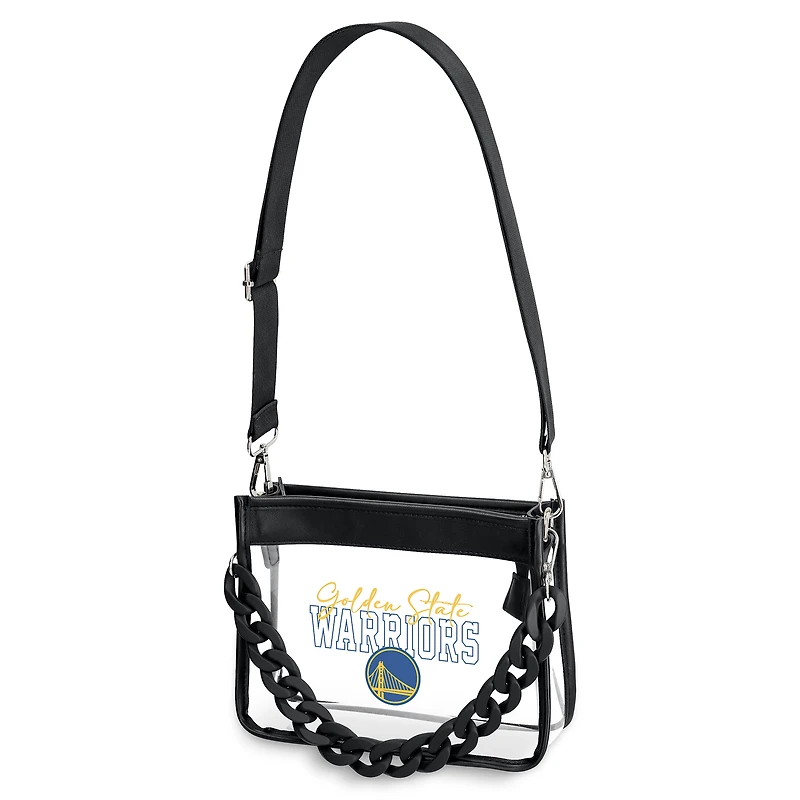 Mini sac bandoulière à chaîne en plastique WEAR by Erin Andrews des Golden State Warriors