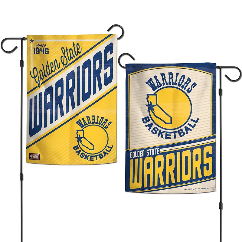 WinCraft Golden State Warriors 12" x 18" Hardwood Classics Double-Sided Garden Flag